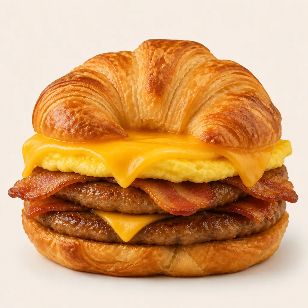 Double Croissan'wich (Sausage & Bacon)
