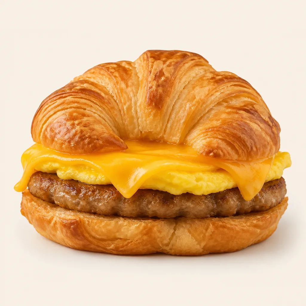 Sausage, Egg & Cheese Croissan'wich